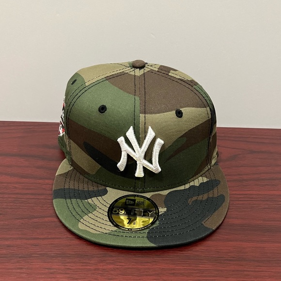 New Era, 59Fifty Fitted Hat, New York Yankees, 1996 World Series, Camouflage - Picture 1 of 10